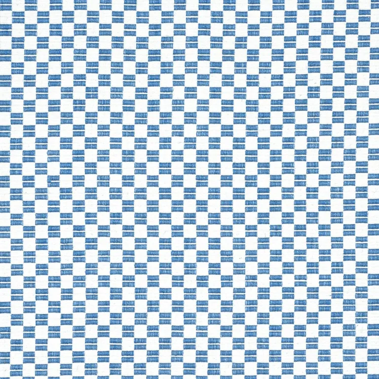 Schumacher 76740 Elkhart Blue fabric swatch