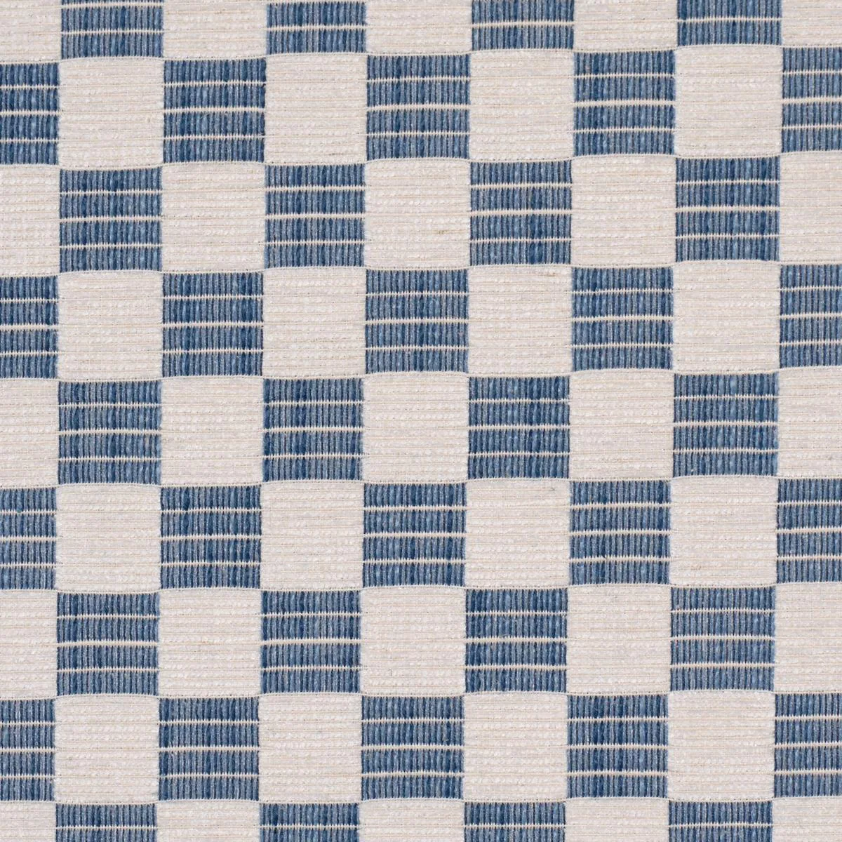 Schumacher 86823 Elkhart Performance Indigo fabric swatch