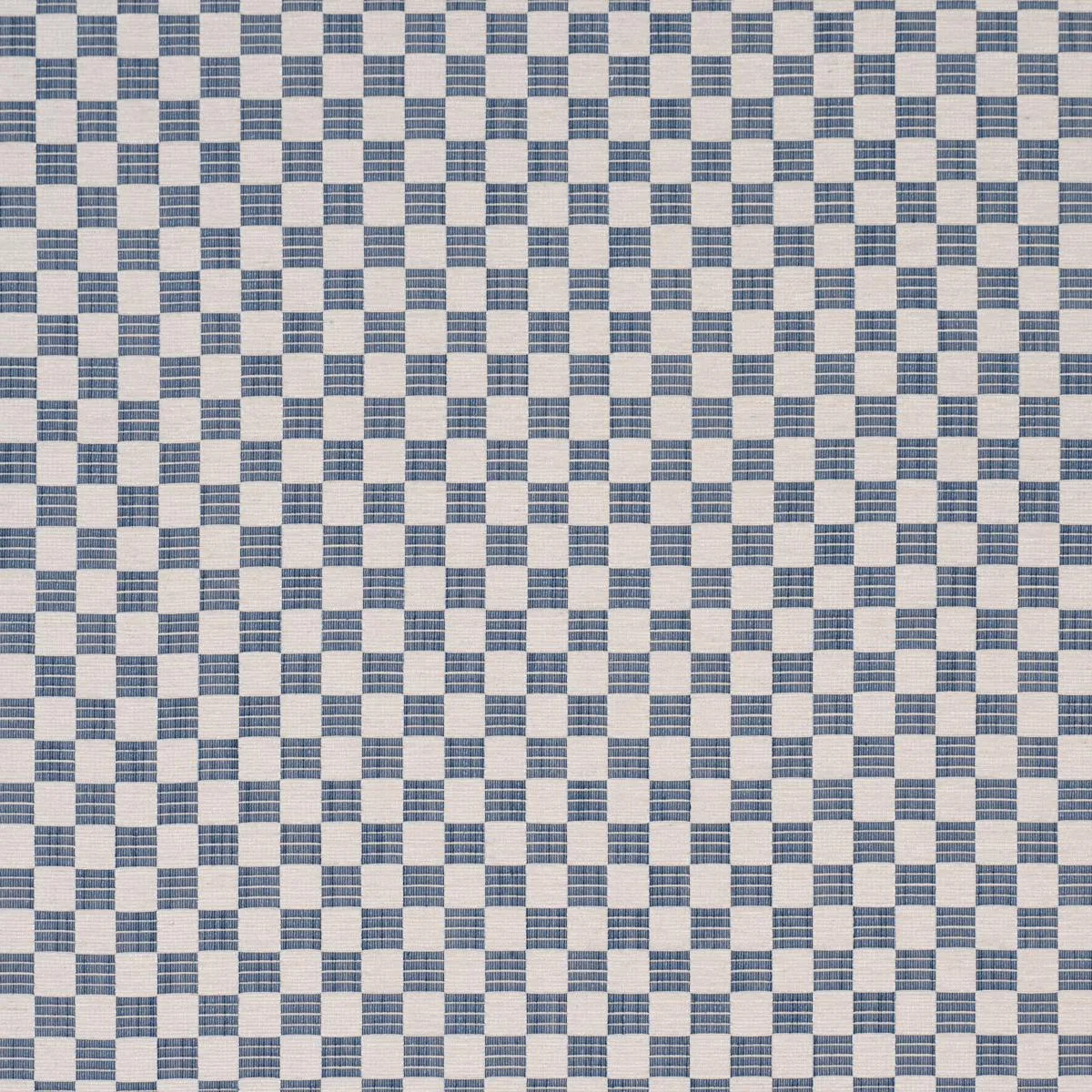 Schumacher 86823 Elkhart Performance Indigo fabric swatch
