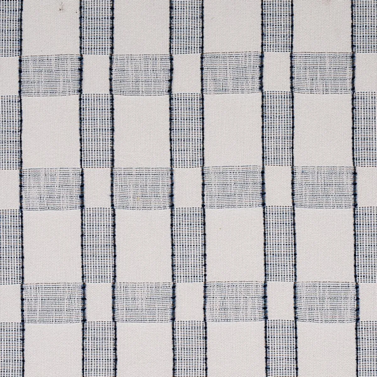 Schumacher 80160 Elko Plaid Indigo fabric swatch