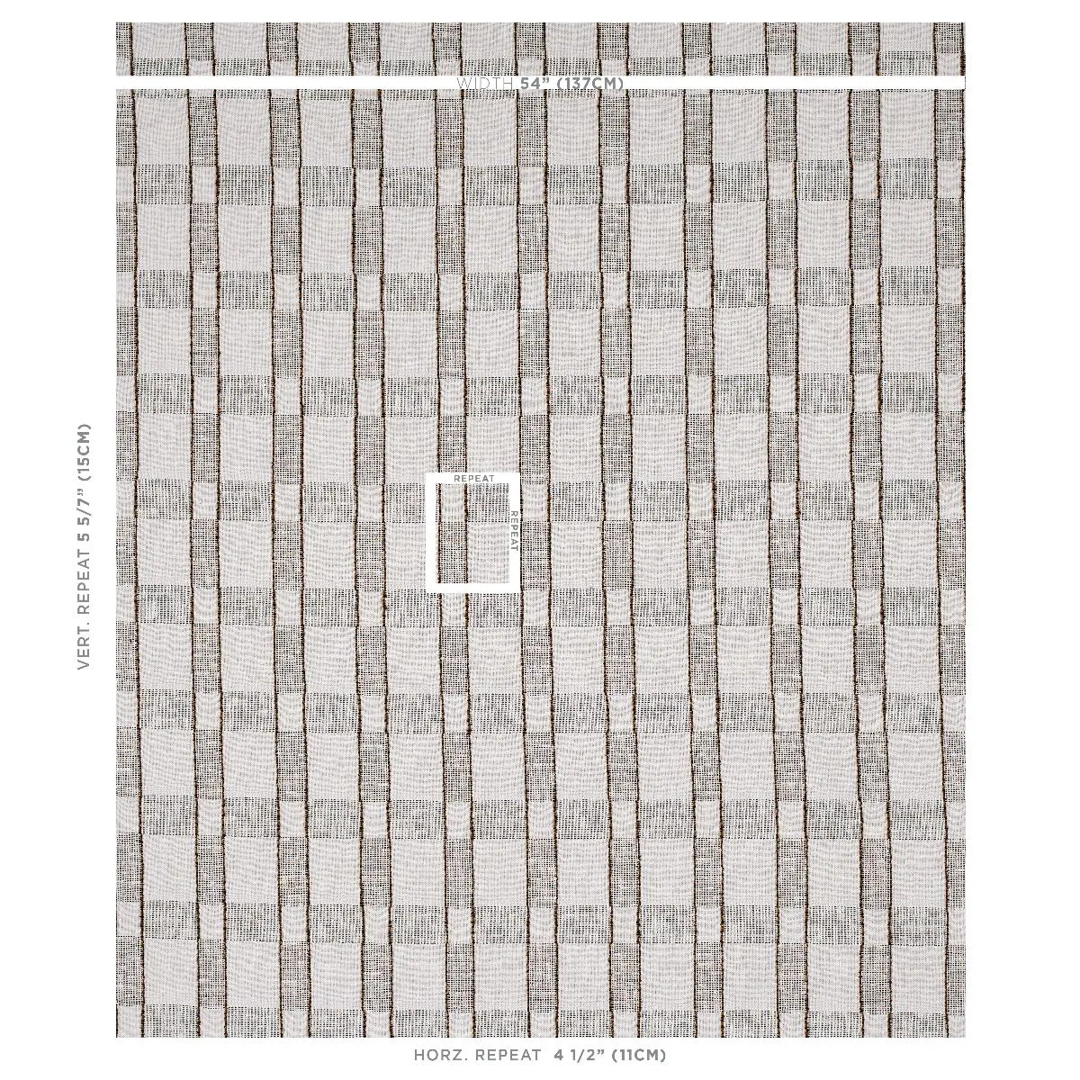 Schumacher 80161 Elko Plaid Straw fabric swatch