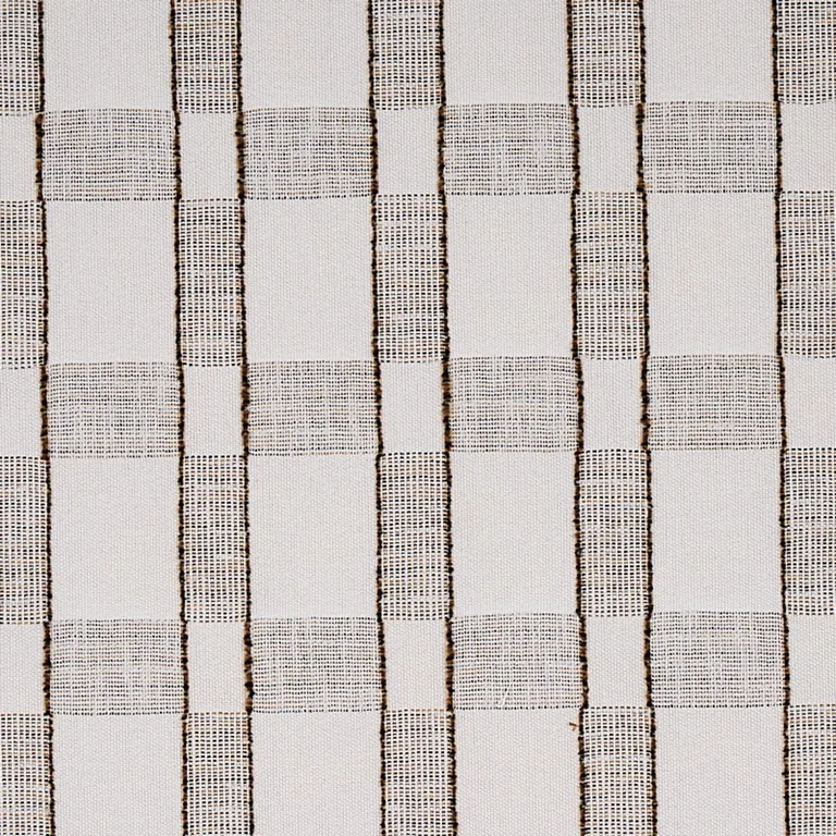 Schumacher 80161 Elko Plaid Straw fabric swatch