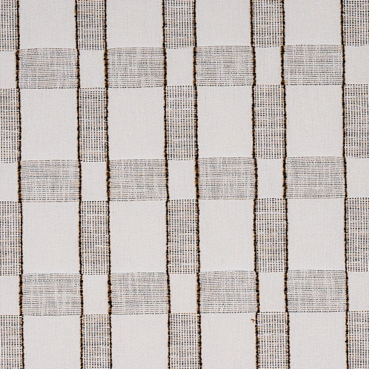 Schumacher 80161 Elko Plaid Straw fabric swatch
