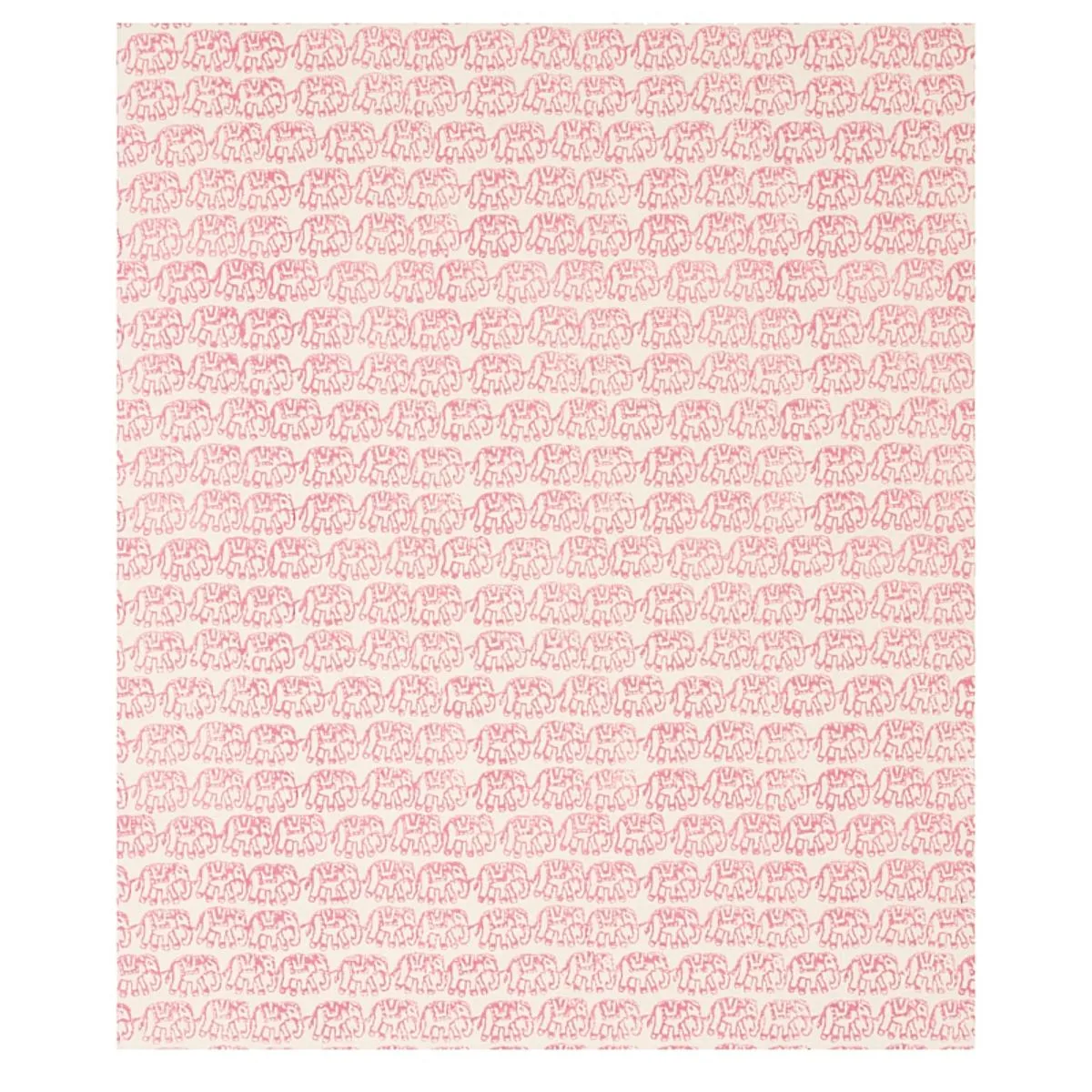 Schumacher 179750 Ellies Hand Block Print Rose fabric swatch