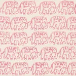 Schumacher 179750 Ellies Hand Block Print Rose fabric swatch