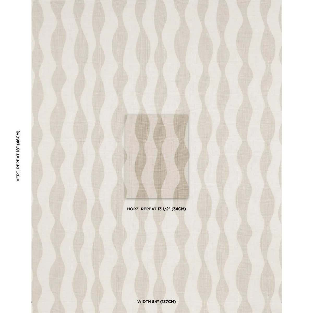 Schumacher 182312 Ellsworth Birch fabric swatch