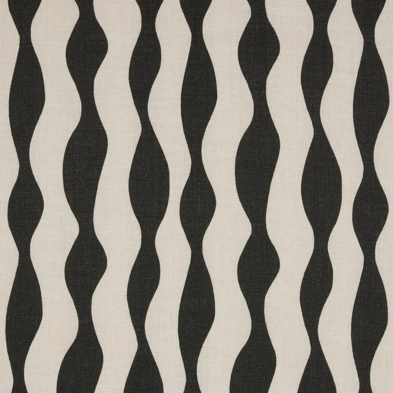 Schumacher 182310 Ellsworth Graphite fabric swatch