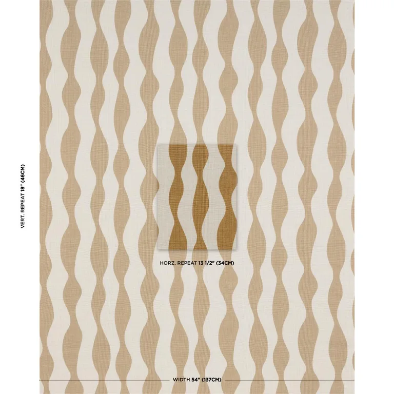 Schumacher 182311 Ellsworth Ochre fabric swatch