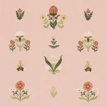 Schumacher 84372 Elmslie Embroidery Petal fabric swatch