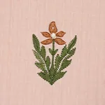 Schumacher 84372 Elmslie Embroidery Petal fabric swatch