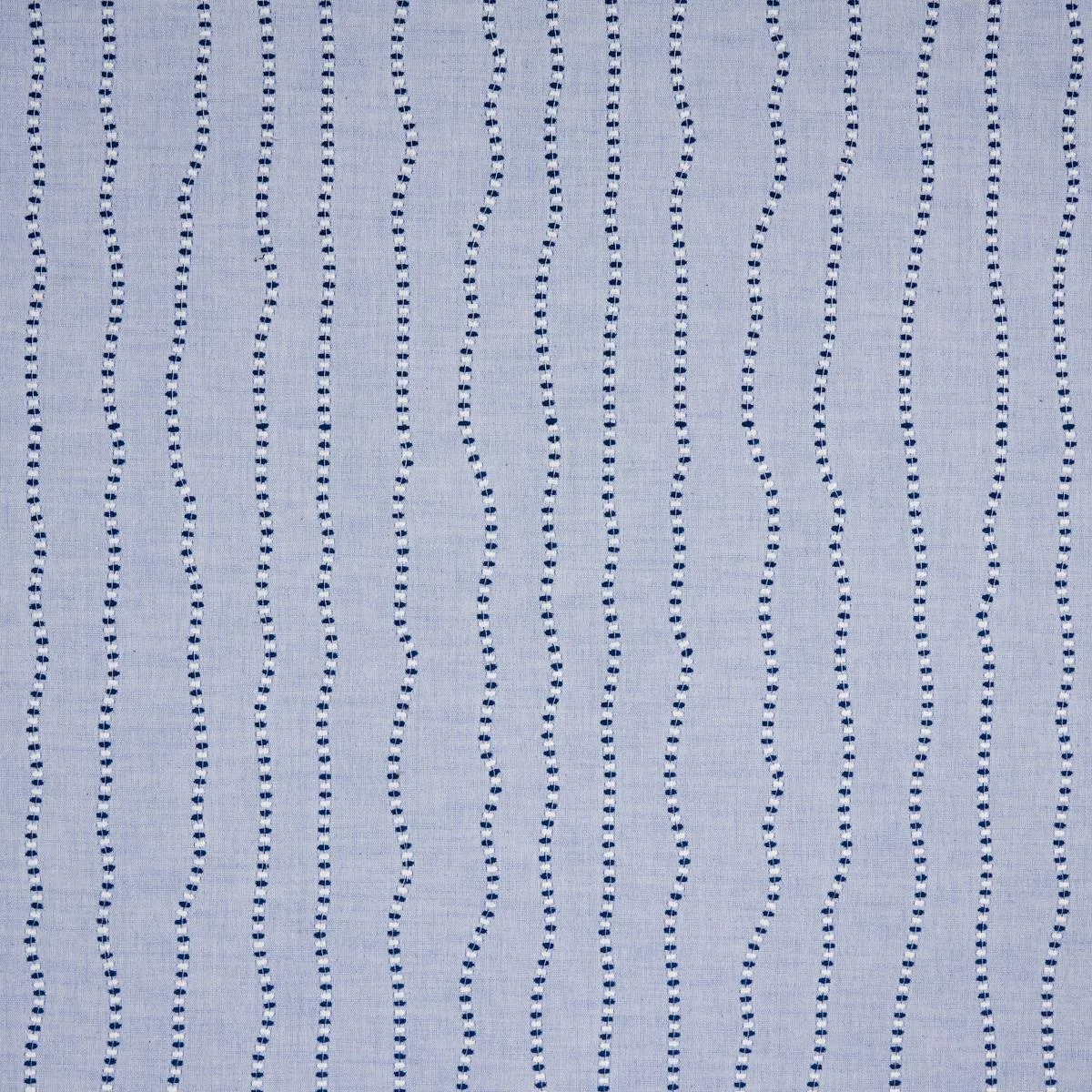 Schumacher 82231 Elodie Embroidery Chambray fabric swatch