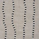 Schumacher 82230 Elodie Embroidery Natural fabric swatch