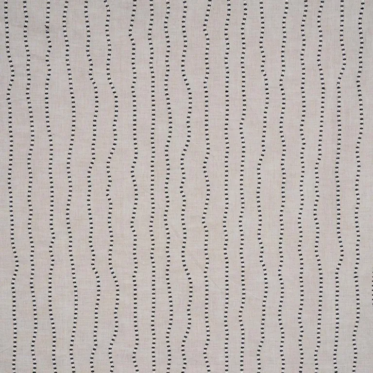 Schumacher 82230 Elodie Embroidery Natural fabric swatch