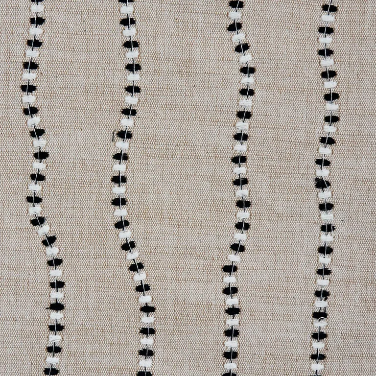 Schumacher 82230 Elodie Embroidery Natural fabric swatch