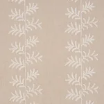 Schumacher 85631 Eloise Embroidery Natural fabric swatch