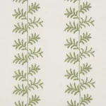 Schumacher 85630 Eloise Embroidery Sage fabric swatch