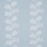 Schumacher 85632 Eloise Embroidery Sky fabric swatch