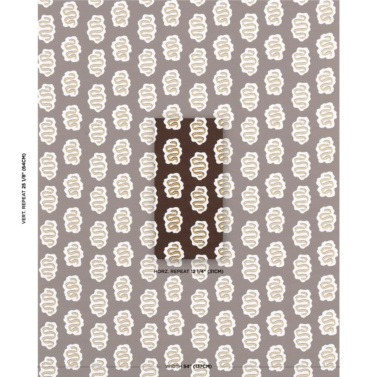 Schumacher 180860 Elsa Amber fabric swatch