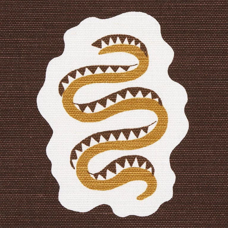 Schumacher 180860 Elsa Amber fabric swatch
