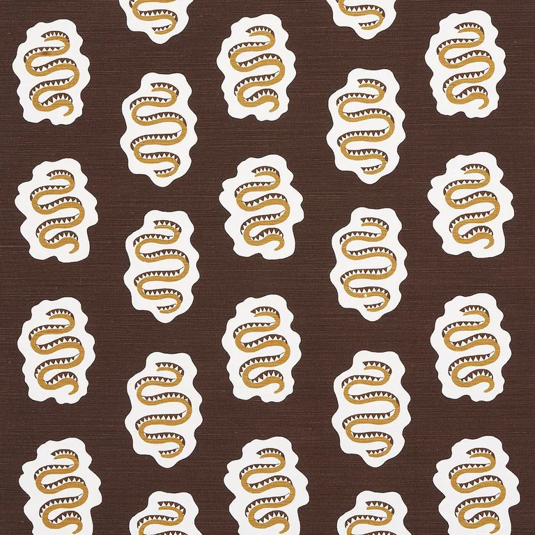 Schumacher 180860 Elsa Amber fabric swatch