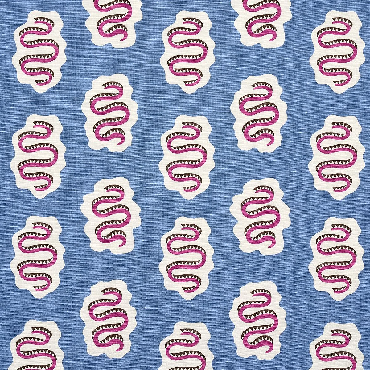 Schumacher 180863 Elsa Lapis fabric swatch