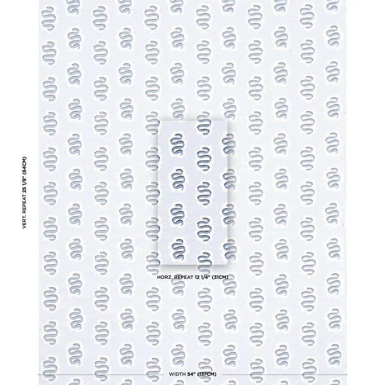 Schumacher 180862 Elsa Moonstone fabric swatch