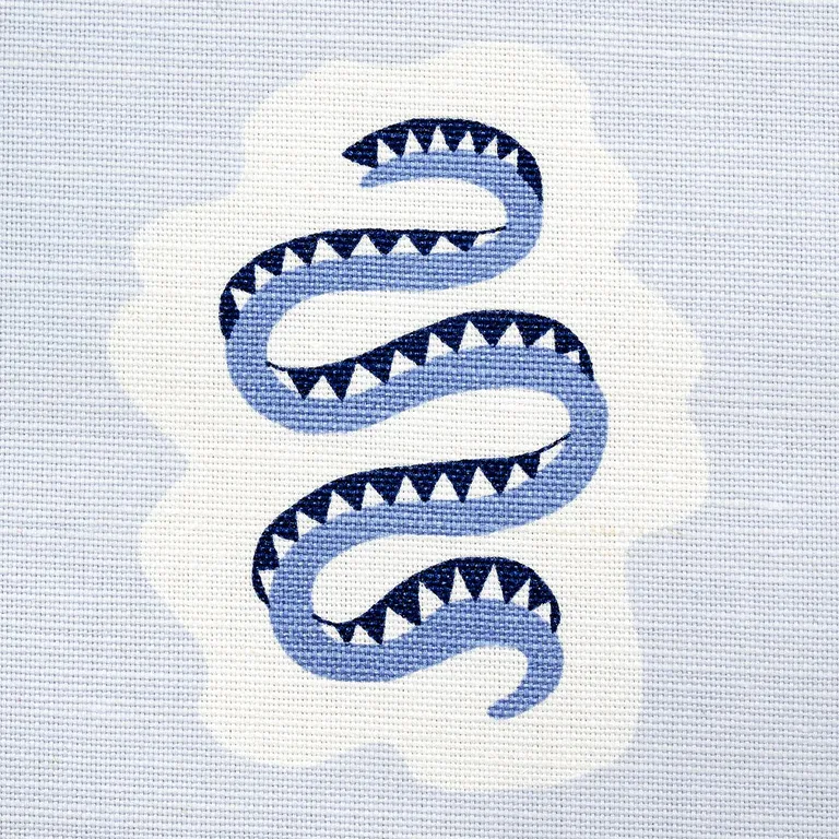 Schumacher 180862 Elsa Moonstone fabric swatch