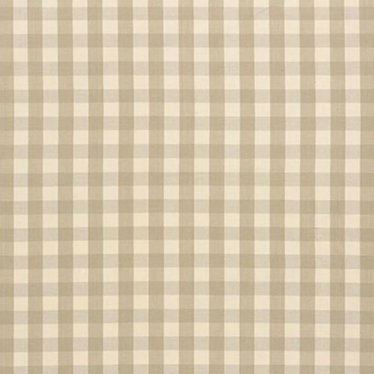 Schumacher 63051 Elton Cotton Check Beige fabric swatch