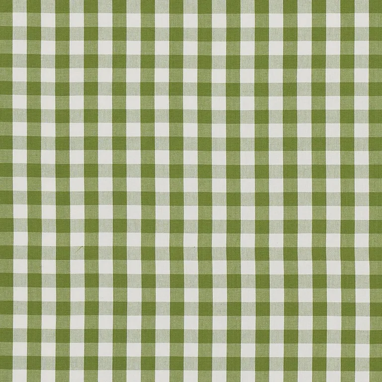 Schumacher 63071 Elton Cotton Check Leaf fabric swatch
