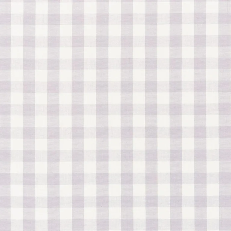 Schumacher 63067 Elton Cotton Check Lilac fabric swatch
