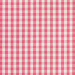 Schumacher 77310 Elton Cotton Check Magenta fabric swatch