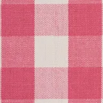Schumacher 77310 Elton Cotton Check Magenta fabric swatch
