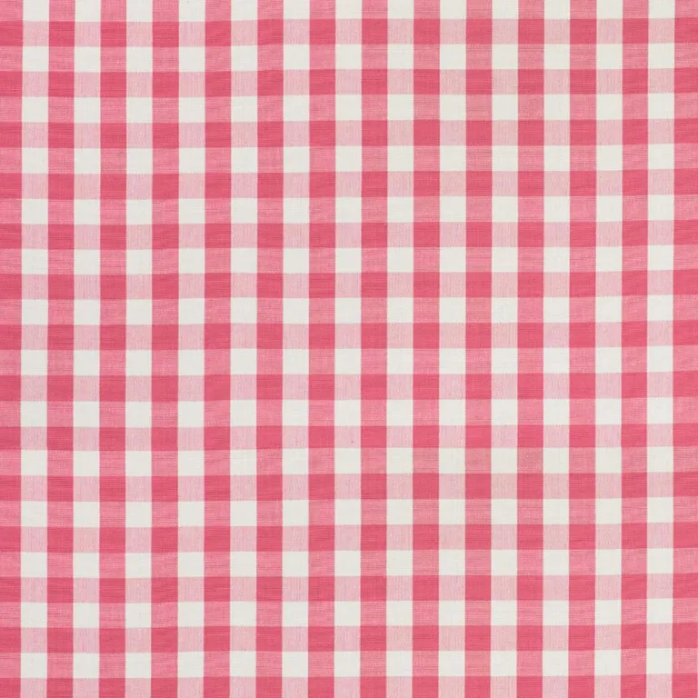 Schumacher 77310 Elton Cotton Check Magenta fabric swatch