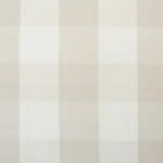 Schumacher 63068 Elton Cotton Check Natural fabric swatch