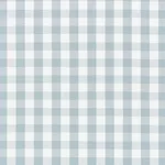 Schumacher 63066 Elton Cotton Check Sky fabric swatch