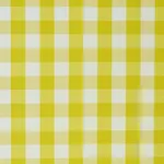 Schumacher 63069 Elton Cotton Check Yellow fabric swatch