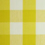 Schumacher 63069 Elton Cotton Check Yellow fabric swatch
