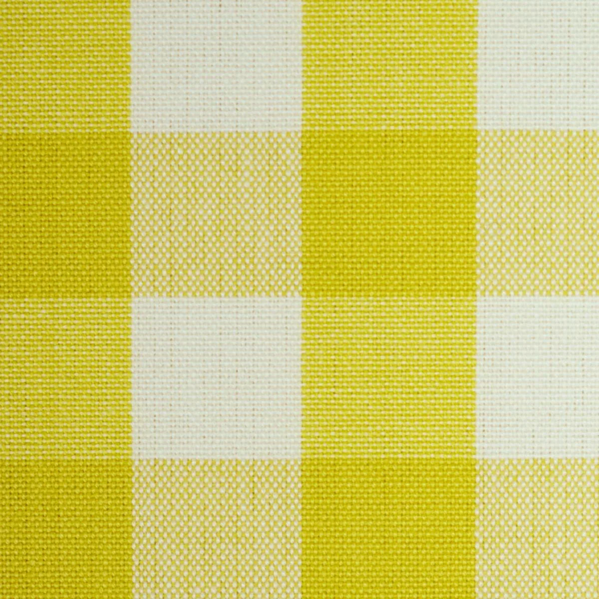 Schumacher 63069 Elton Cotton Check Yellow fabric swatch