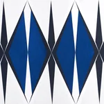 Schumacher 78241 Elvetico Cobalt fabric swatch