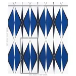 Schumacher 78241 Elvetico Cobalt fabric swatch