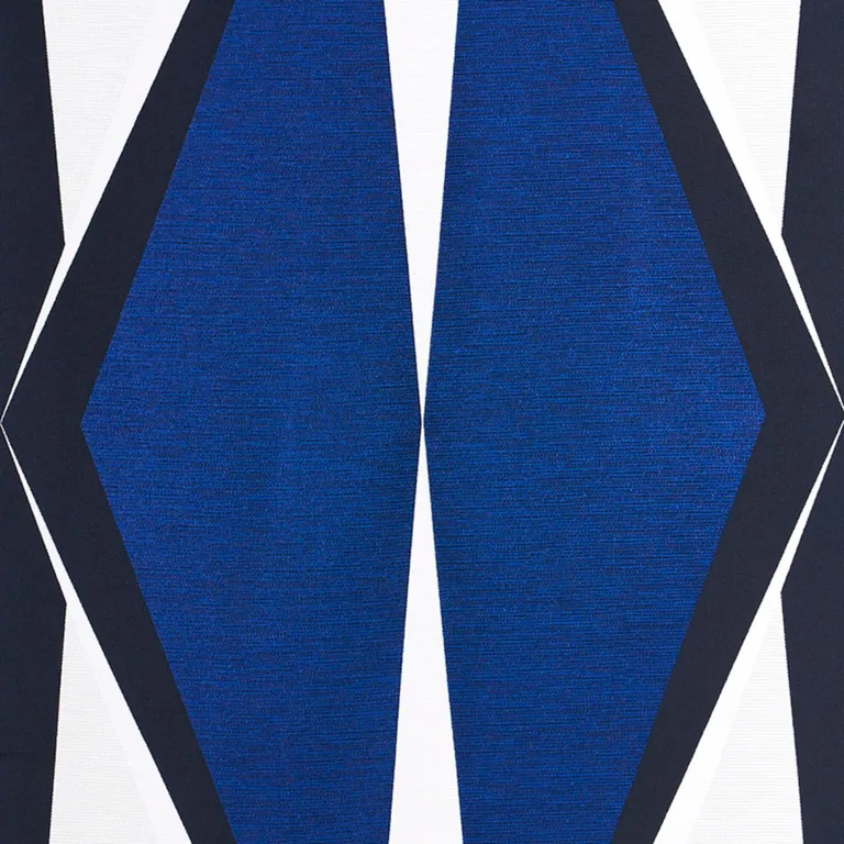 Schumacher 78241 Elvetico Cobalt fabric swatch