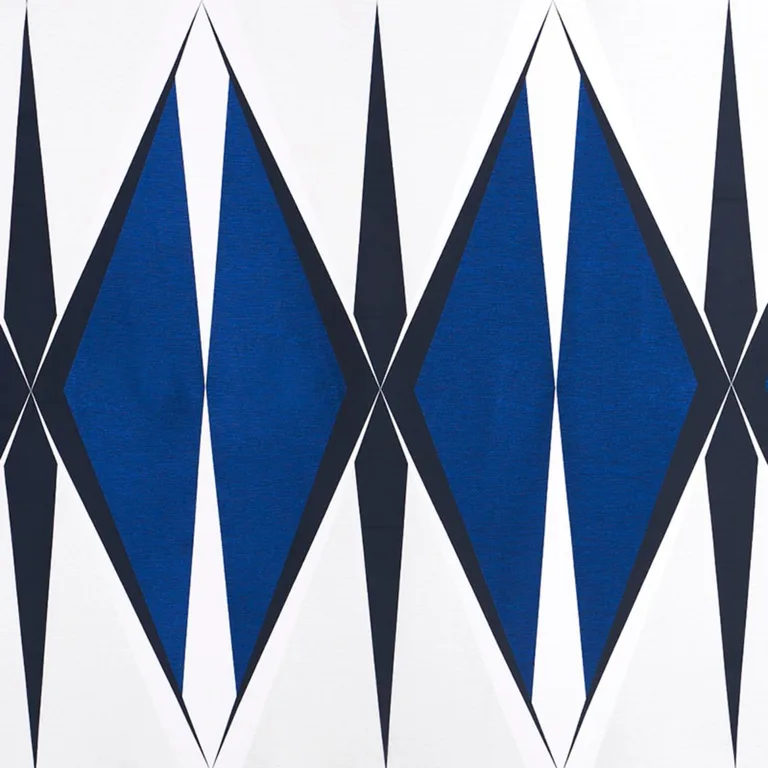 Schumacher 78241 Elvetico Cobalt fabric swatch