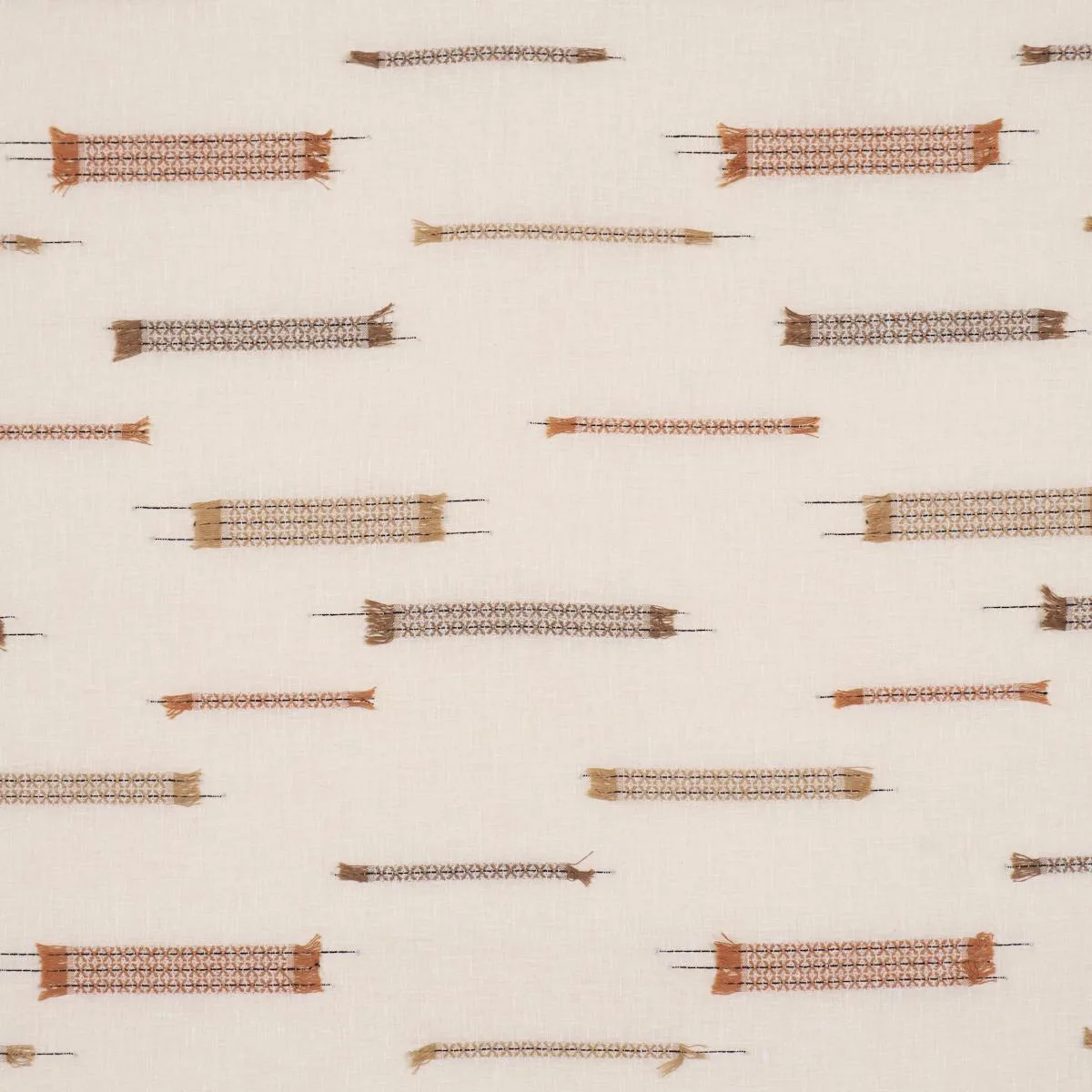 Schumacher 86670 Elysia Sheer Neutral fabric swatch