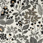 Schumacher 78312 Emaline Embroidery Black fabric swatch