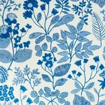 Schumacher 78311 Emaline Embroidery Blue fabric swatch