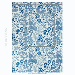Schumacher 78311 Emaline Embroidery Blue fabric swatch