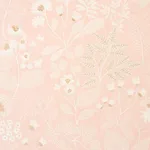 Schumacher 78310 Emaline Embroidery Blush fabric swatch