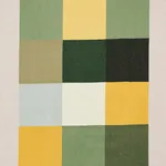 Schumacher 81832 Embroidered Tile Green fabric swatch