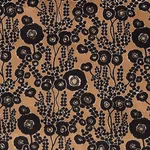 Schumacher 84790 Emelie Velvet Bronze & Noir fabric swatch