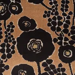 Schumacher 84790 Emelie Velvet Bronze & Noir fabric swatch